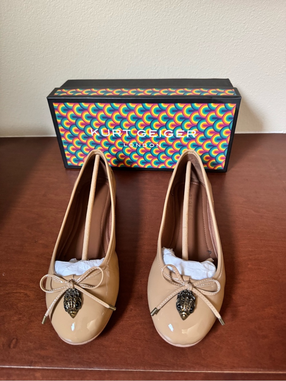 Kurt Geiger London  Leather Ballet Flats. Size 9